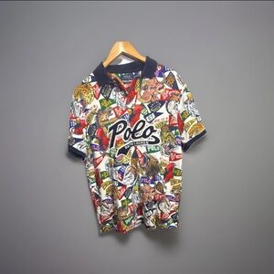 Polo Ralph Lauren Custom Slim Fit XL Multicolor Men's Mascot Print Custom Slim